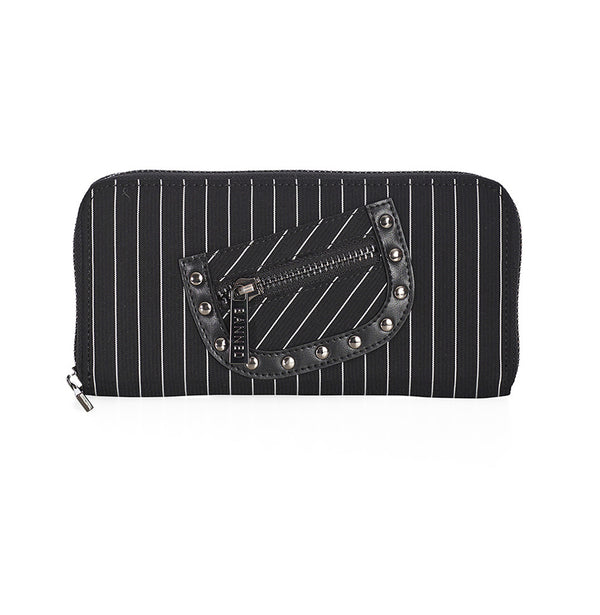 Banned Alternative Geldbörse Black Core Pinstripe