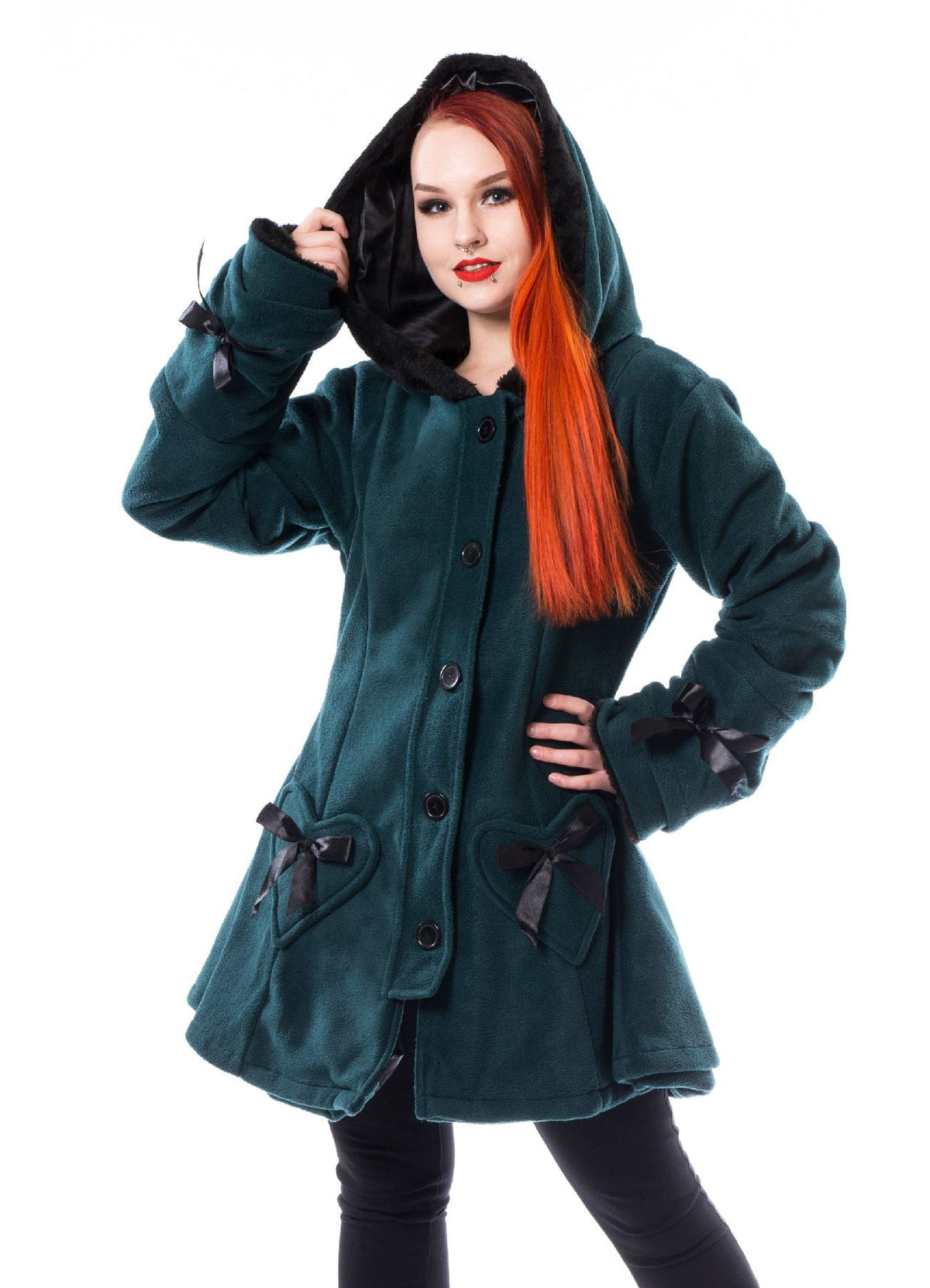 Poizen Industries Mantel Alison Coat Seegrün