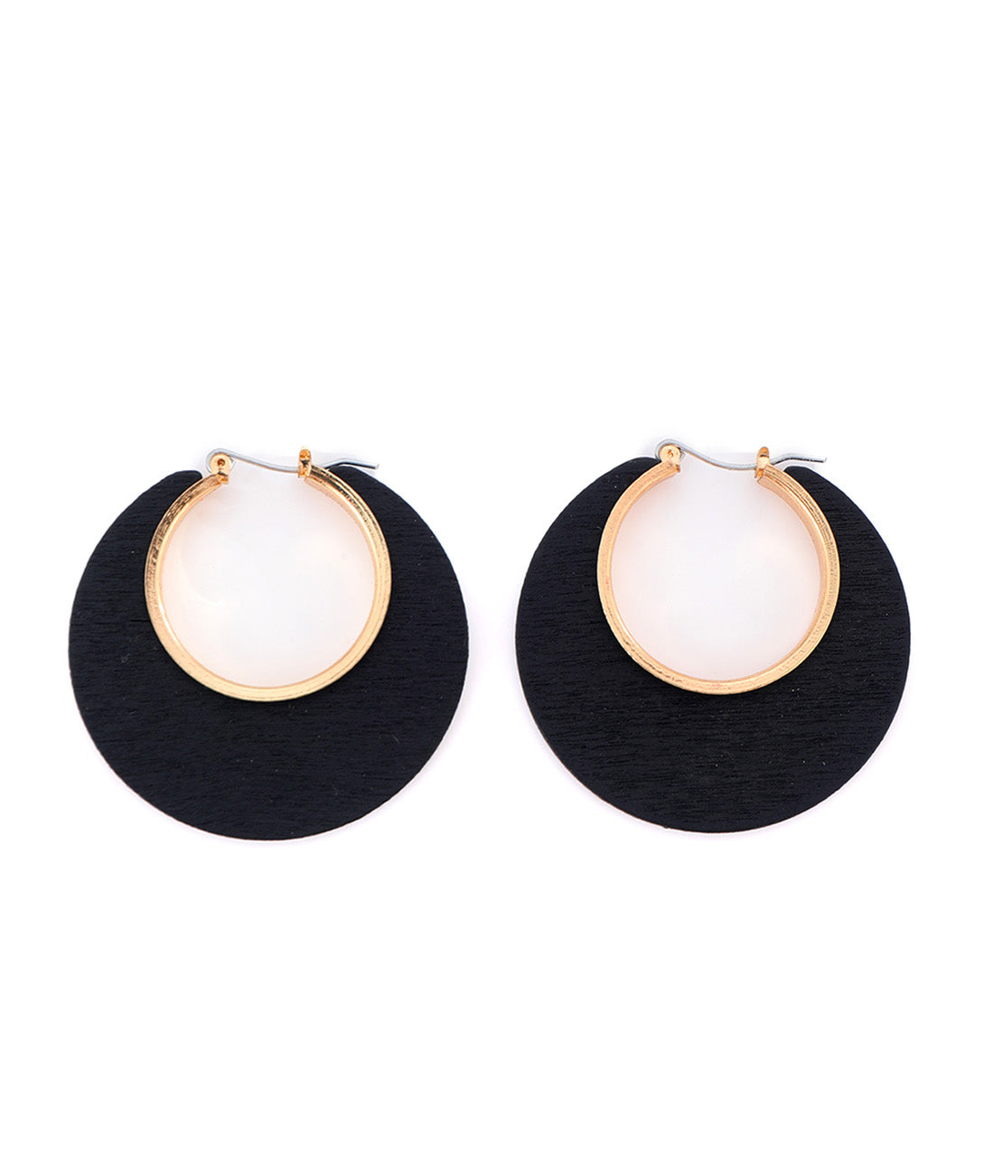 Voodoo Vixen Ohrringe Black Retro Hoop