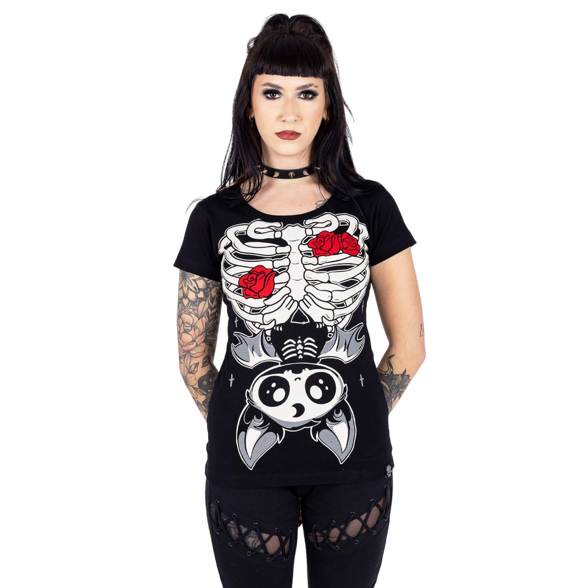 Cupcake Cult T-Shirt Ribcage Bat