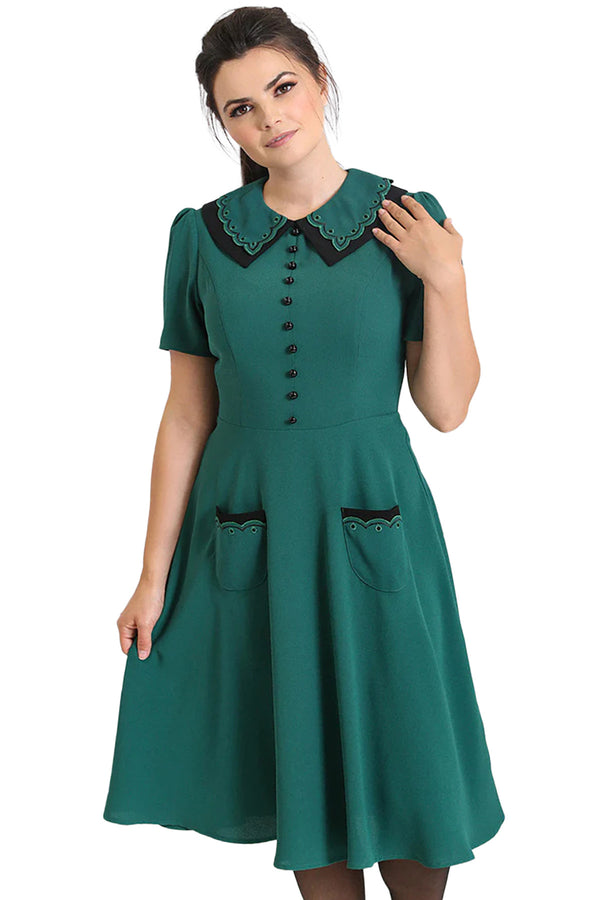 Hell Bunny Kleid Emily Dress Grün