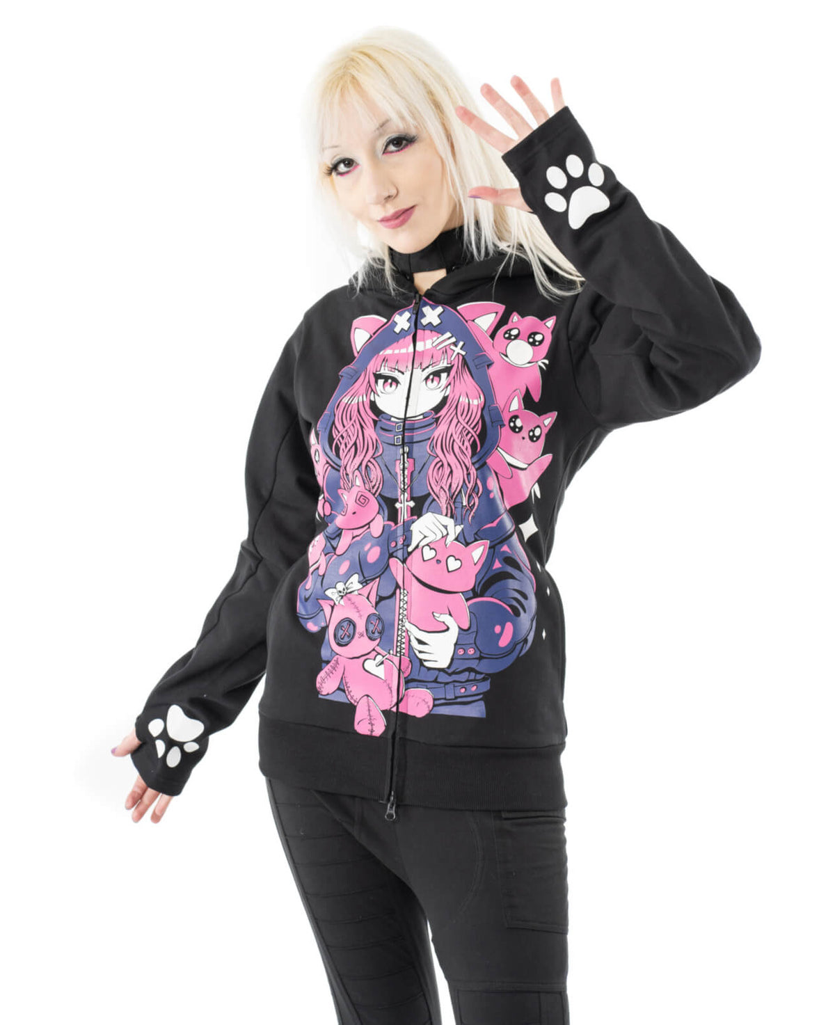 Cupcake Cult Kapuzenjacke Kitty Mayhem Hood