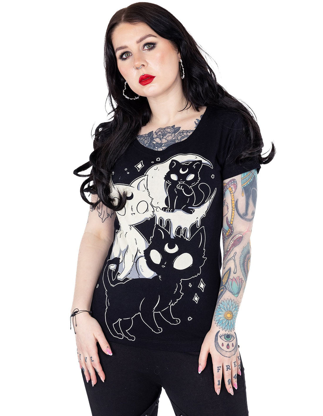 Cupcake Cult T-Shirt Midnight Kitty