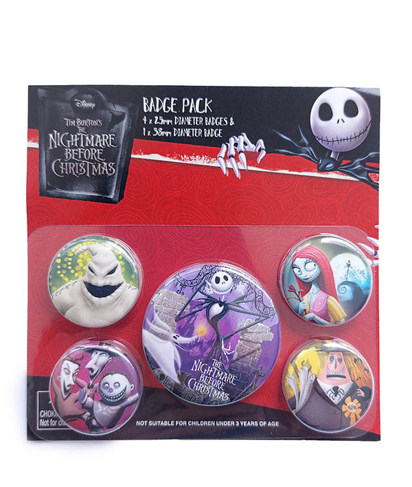The Nightmare Before Christmas Anstecker Characters Button Pack