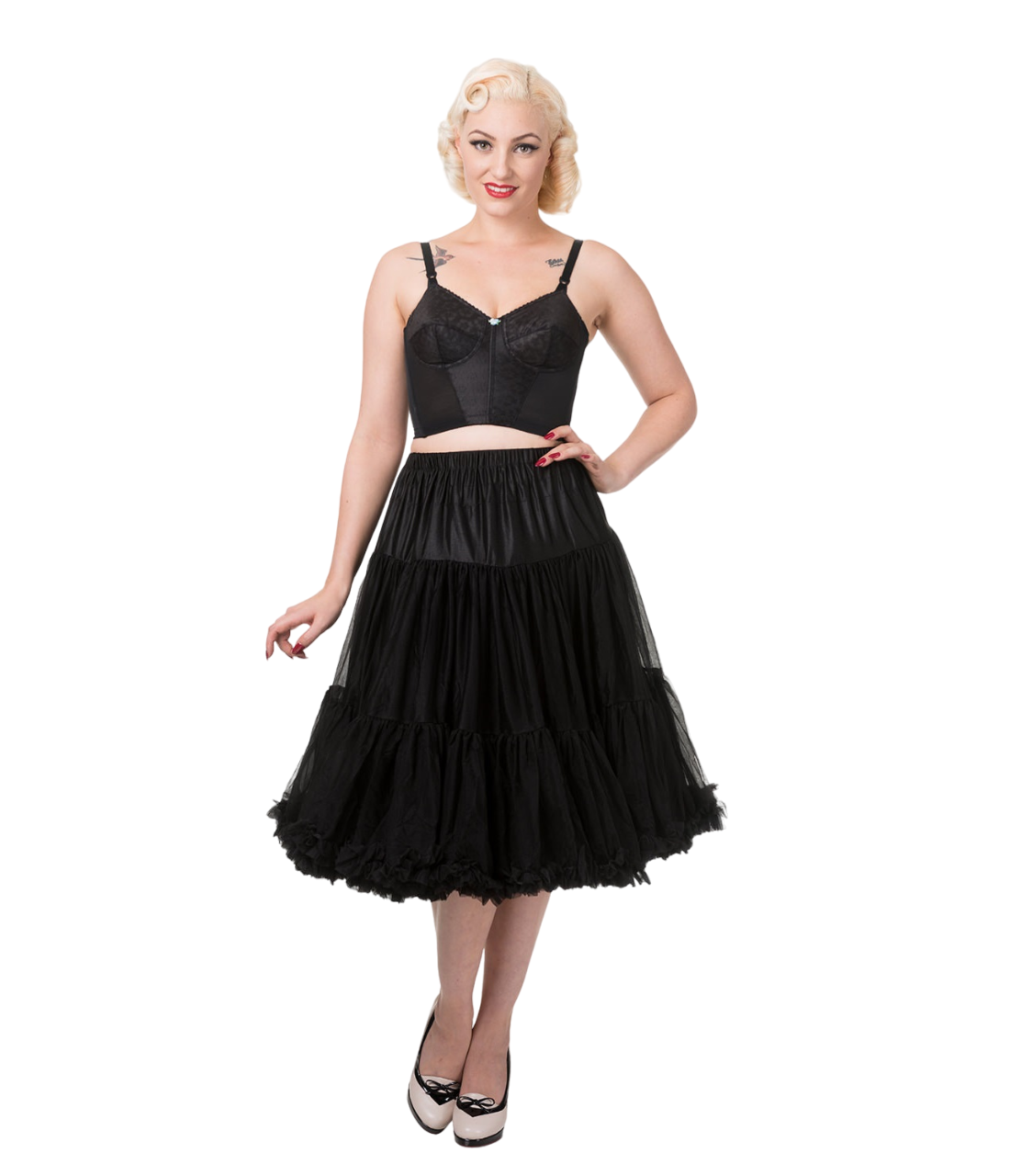 Banned Retro Petticoat Lifeforms Schwarz