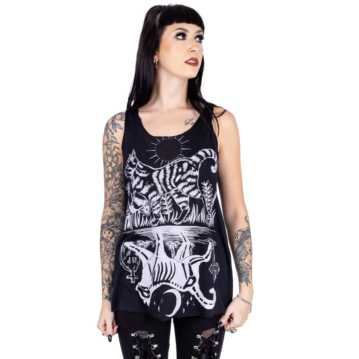 Cupcake Cult Tank Top Walking Cats