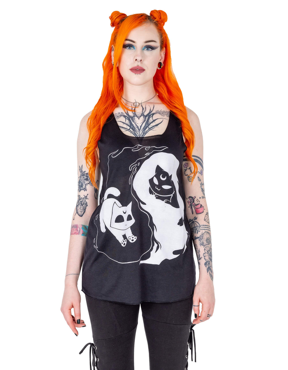 Cupcake Cult Tank Top Yin Yang Cats