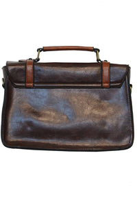 Banned Retro Schultertasche Buckle Bow Coffee