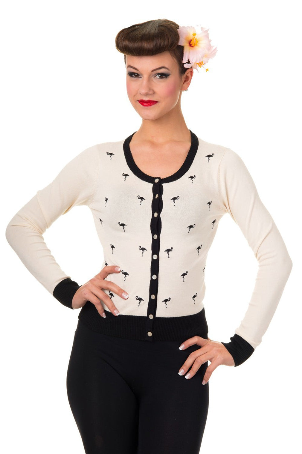 Banned Retro Strickjacke Golden Touch Cardigan