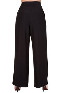 Banned Retro Schlaghose Full Moon Schwarz