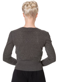 Banned Retro Pullover Basic Instinct Grau