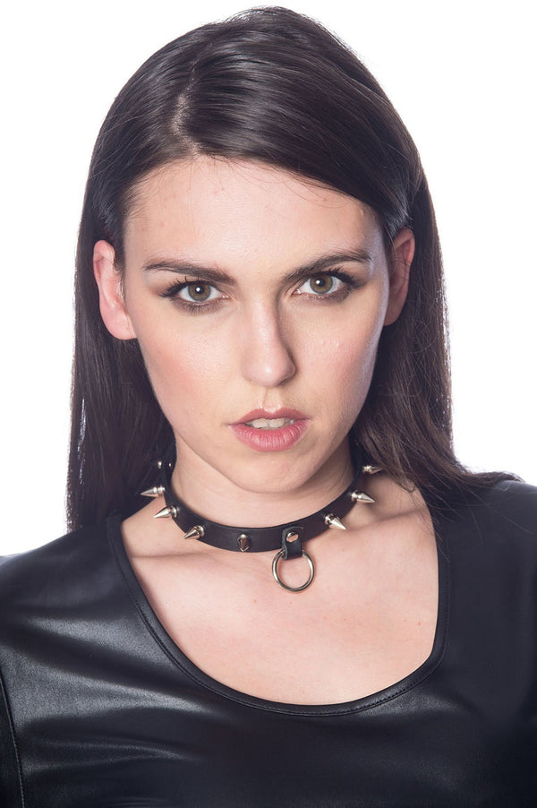 Banned Alternative Halsband Lucifer Spike Choker