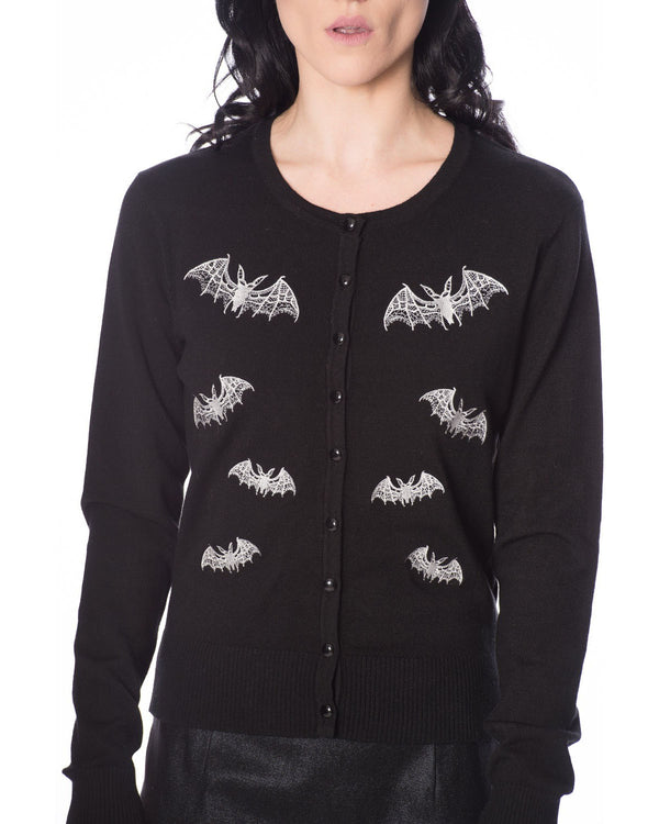 Banned Alternative Strickjacke Lace Bats