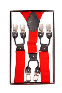 Banned Retro Hosenträger Jefferson Braces Rot
