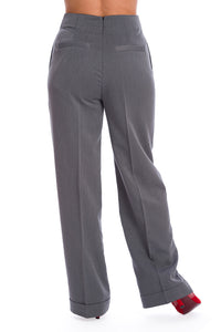 Banned Retro Marlenehose Adventures Ahead Grau