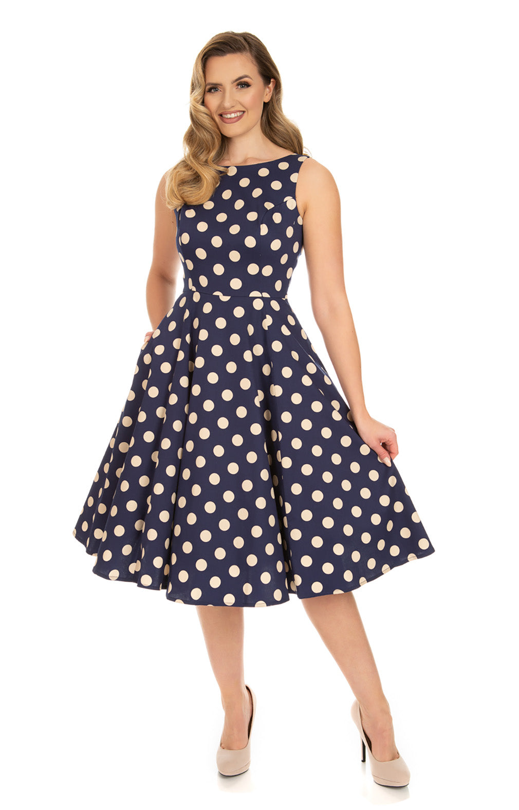 Hearts & Roses London Swing Kleid Mia Polka Dot
