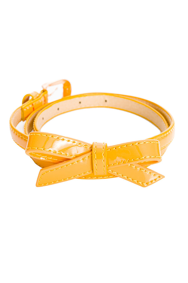Banned Retro Kunstleder Gürtel Gold Rush Gelb