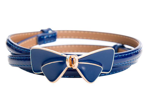Banned Retro Kunstleder Gürtel Lana Blau