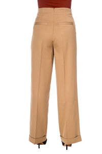 Banned Retro Marlenehose Adventures Ahead Tan Braun