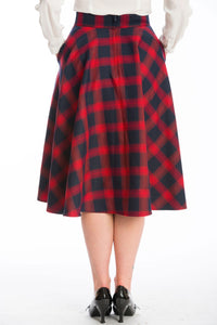 Banned Retro Tellerrock Sweet Check Rot