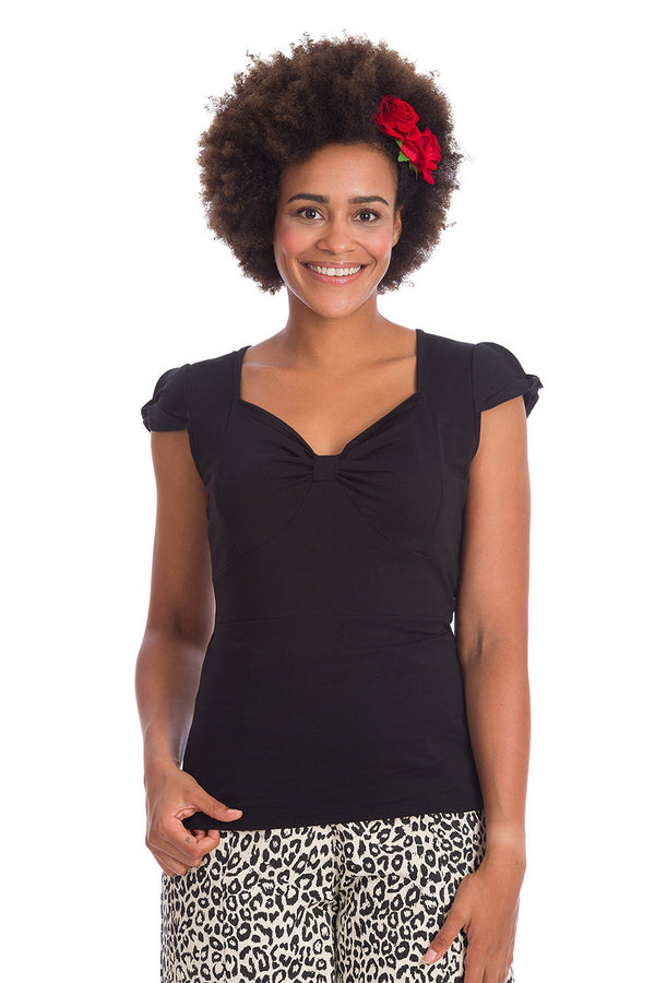 Banned Retro Top Sweet Summer Schwarz