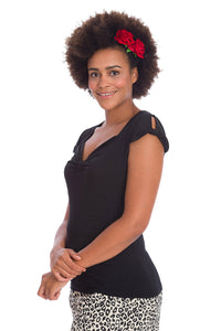 Banned Retro Top Sweet Summer Schwarz