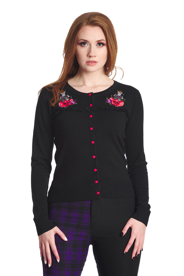Banned Alternative Strickjacke Poison RIP