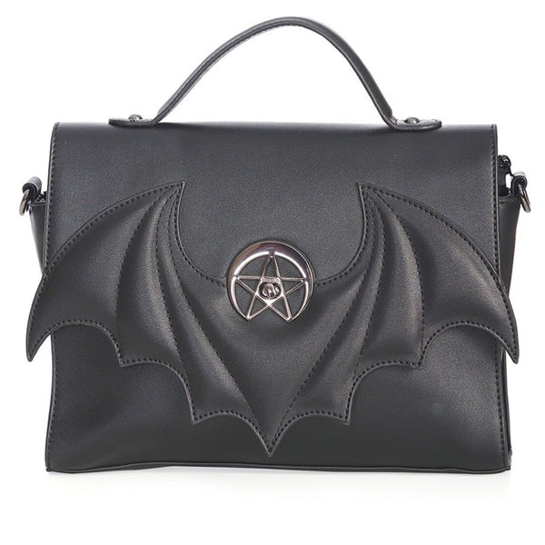 Banned Alternative Schultertasche Dreamcatcher Bat
