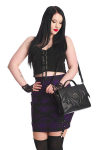 Banned Alternative Schultertasche Dreamcatcher Bat