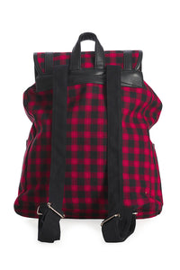 Banned Alternative Rucksack Yamy Kariert Rot