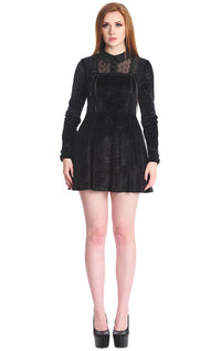 Banned Alternative Samtkleid Melancholie Dress