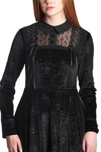 Banned Alternative Samtkleid Melancholie Dress