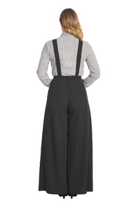 Banned Retro Palazzo Hose Diamond Schwarz