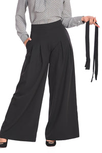 Banned Retro Palazzo Hose Diamond Schwarz