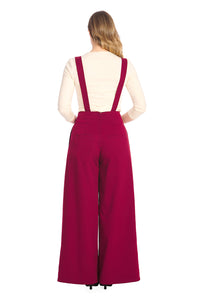 Banned Retro Palazzo Hose Diamond Burgunder