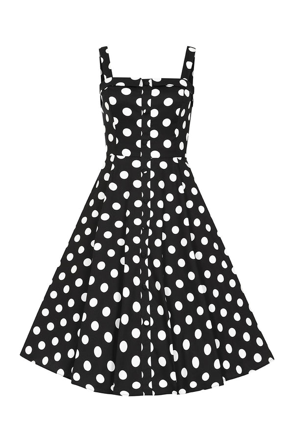 Hearts & Roses London Trägerkleid Priscila Polka Dot Swing Dress