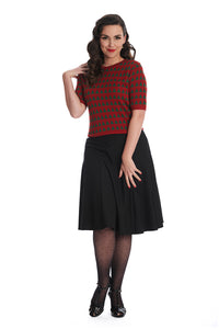 Banned Retro Bahnenrock Carol Classic Schwarz