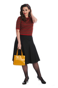 Banned Retro Bahnenrock Carol Classic Schwarz