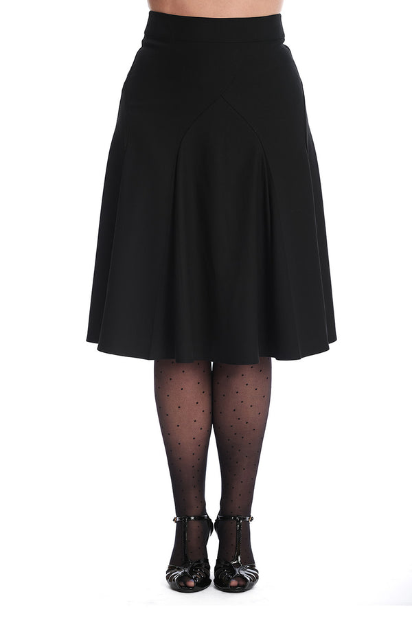 Banned Retro Bahnenrock Carol Classic Schwarz