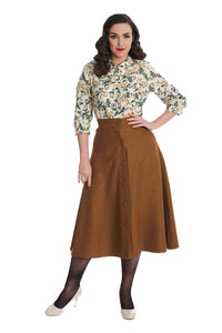 Banned Retro Rock Book Worm Khaki