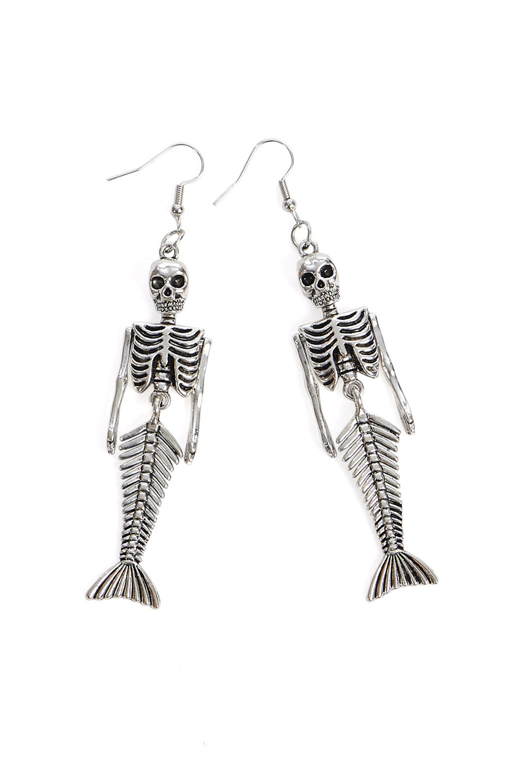 Banned Alternative Ohrringe Calypso Mermaid Skeleton