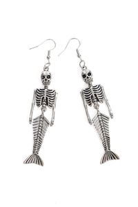 Banned Alternative Ohrringe Calypso Mermaid Skeleton