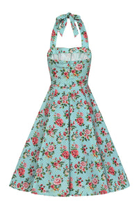 Hearts & Roses London Neckholder Kleid Heidi Floral Swing Dress