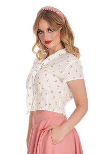 Banned Retro Bluse Cherry Amour