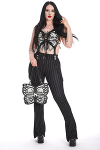 Banned Alternative Schultertasche Mariposa Luz