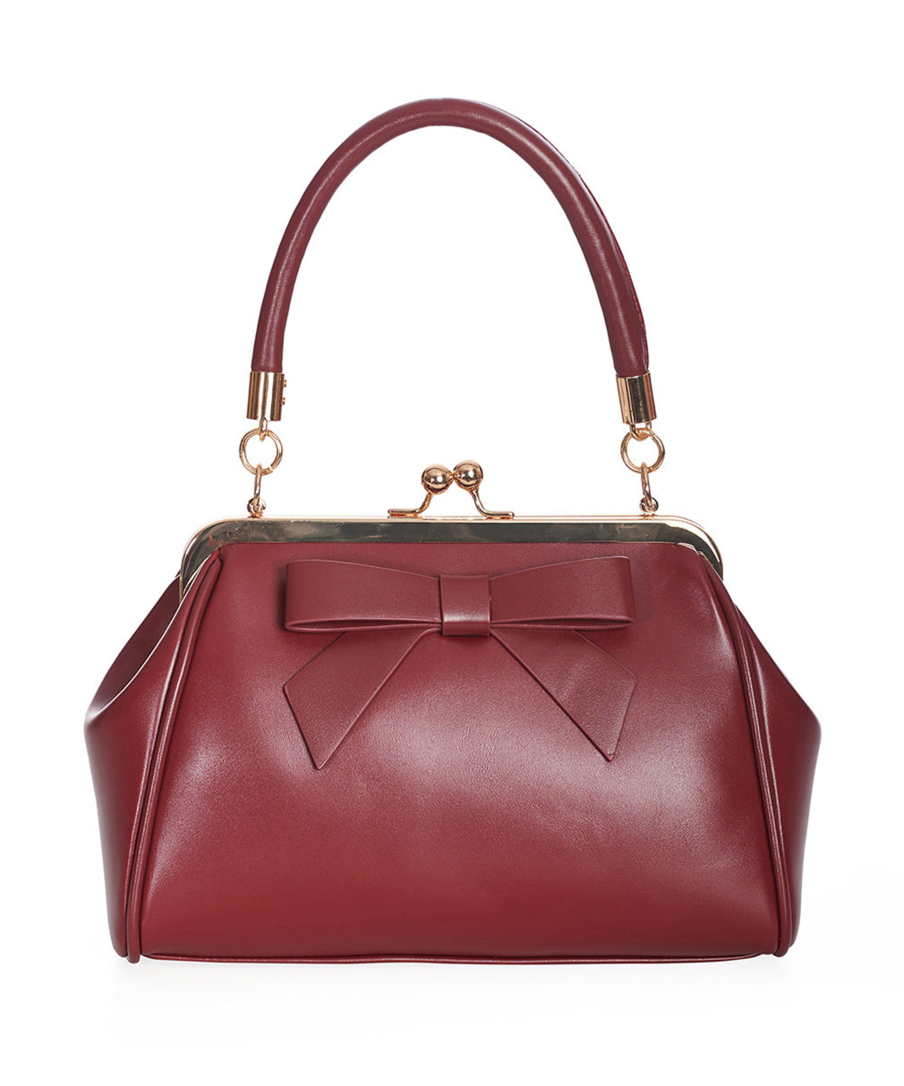 Banned Retro Handtasche Daydream Burgunder