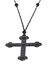 Banned Alternative Halskette Black Crucifix