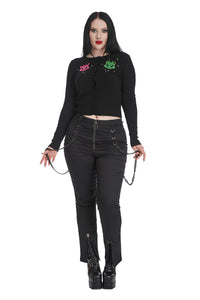 Banned Alternative Strickjacke Space Kitty