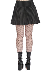 Banned Alternative Mini Wickelrock Black Core Pinstripe