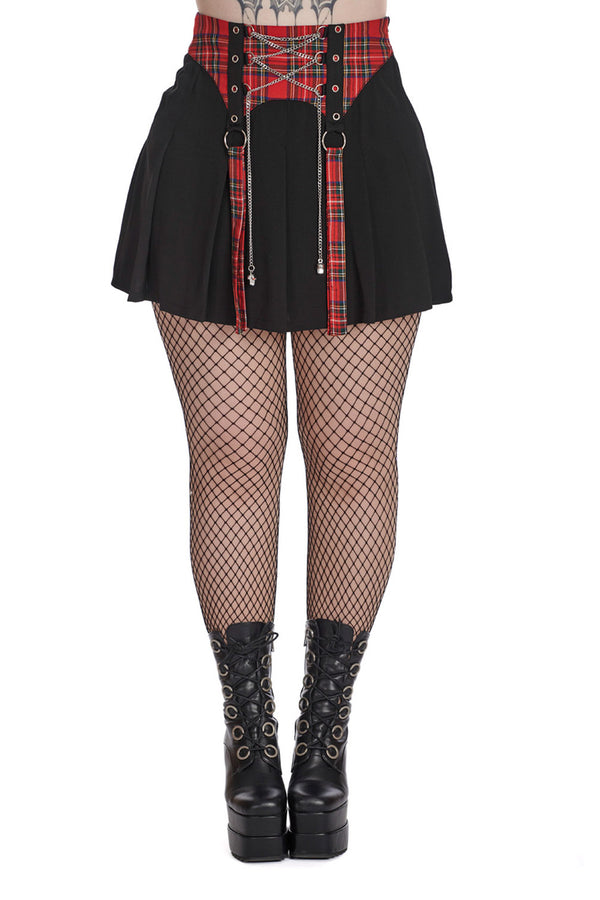 Banned Alternative Mini Faltenrock Isadora Tartan